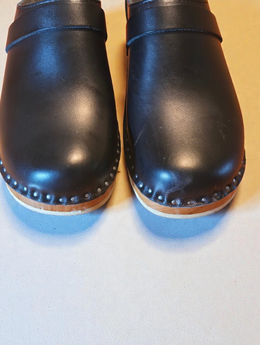 Troentorp Black Clog Size 38 / 8 Made In Sweden - Picture 6 of 15